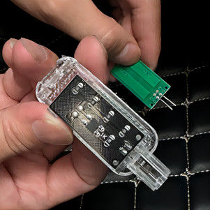 PCBA com 12 LEDs de alta luz para a luz do buraco do pé do carro suporta as luzes originais da atmosfera do carro