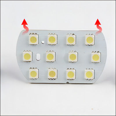 Fabricação de placas de PCB com 12 LEDs de alta luz para leitura de carros Ligt suporta ligação e carregamento