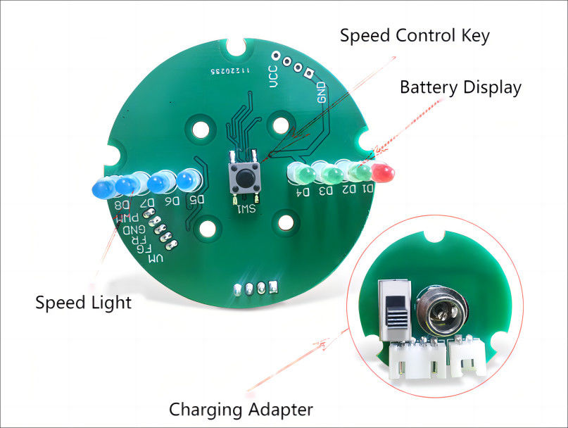 PCB Design e Fabricação para Brushless Motor Fascia Gun Suporta Regulação de Velocidade de Quatro Etapas