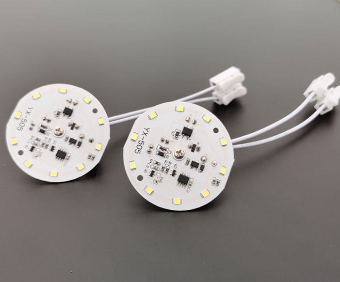 PCBA com 10 LEDs e conector USB para detecção de voz e luz integrada luz de teto, suporte de montagem magnética