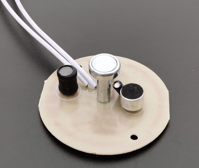 PCBA com 10 LEDs e conector USB para detecção de voz e luz integrada luz de teto, suporte de montagem magnética