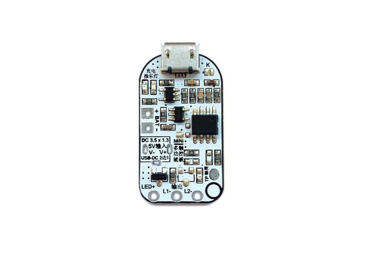 PCBA para Lâmpada de mesa de controle táctil com três LEDs de atenuação sem passo