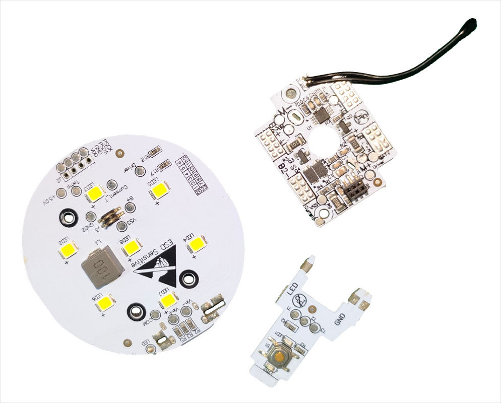 Alum Base Custom Printed Circuit Board para Pomba de Ar de Carro Com Cabo FPC E 7 Luzes LED