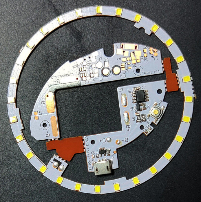 Fabricação de PCB flexível de camada única para Mini-Makeup Mirror LED Light With USB Connector
