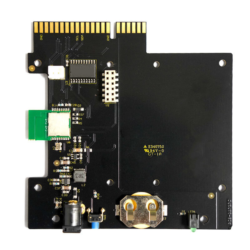 Tabela de circuito impresso compatível com Rohs e com certificação UL FR-4 PCBA com máscara de solda Cor Preto 1 oz de cobre